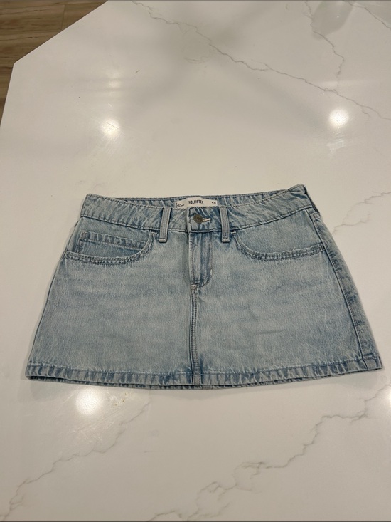 Hollister Dresses & Skirts - Hollister Light Denim A-Line Mini Skirt - Pale Blue